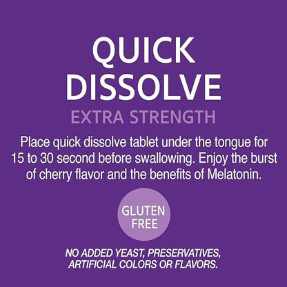21st Century, Melatonin Quick Dissolve Tablets 10 mg, 120 Count 2)