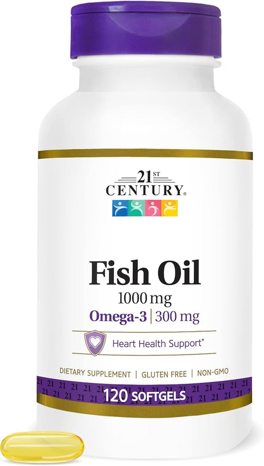 21st Century Fish Oil 1000 mg 120 Count