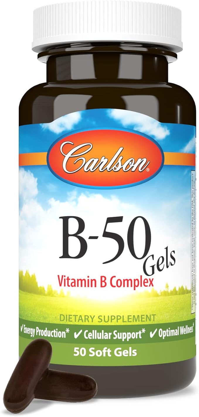 Carlson - B-50 Gels, Vitamin B 50 Softgels