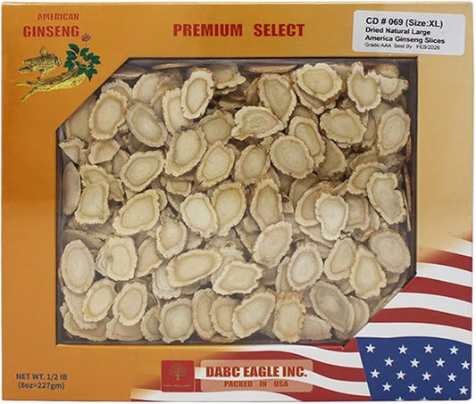 DOL American Ginseng Slices from Wisconsin 8oz/Box-C)