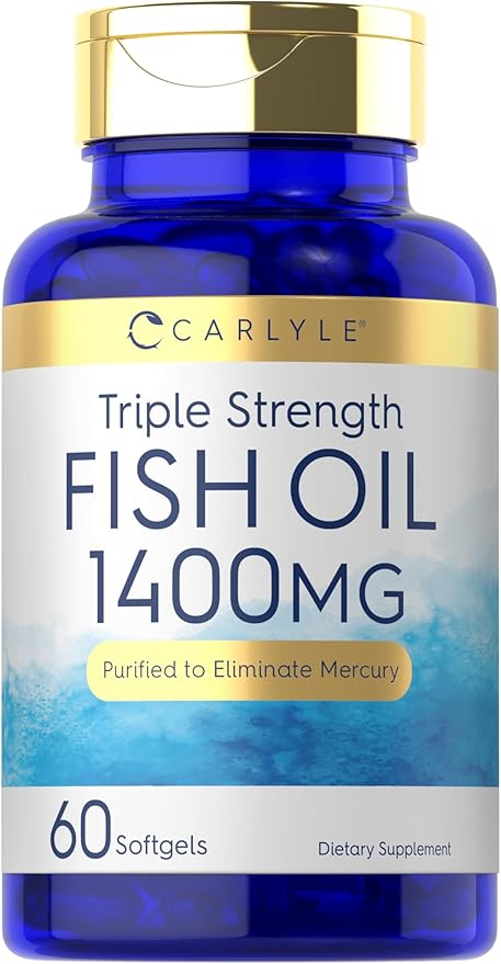 Carlyle Triple Strength Fish Oil 1400mg | 60 Softgels 3 Supplement