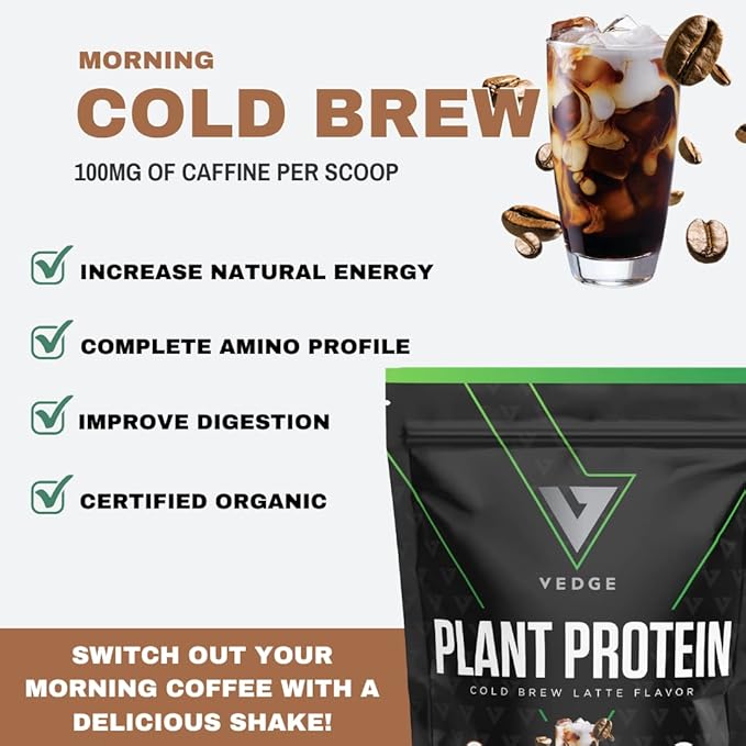 vedge Certified Organic Plant Protein Cold (20 Servings)