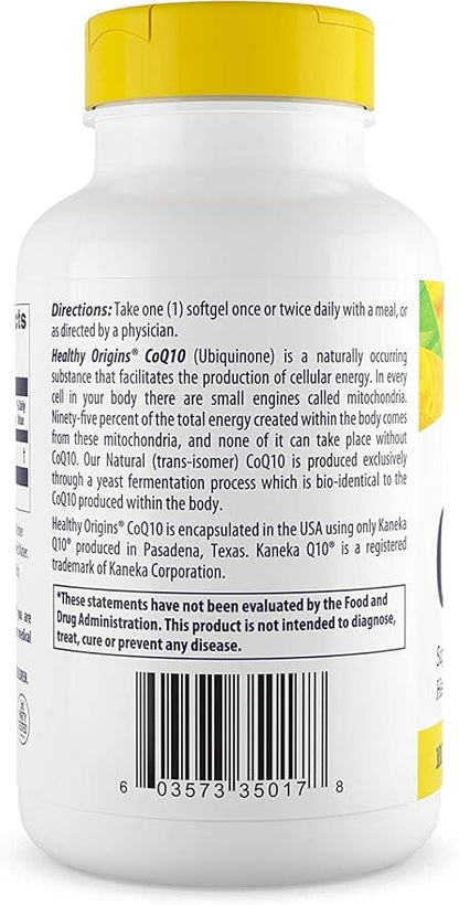 Healthy Origins CoQ10 (Kaneka Q10) 100mg Softgels 150 Softgels
