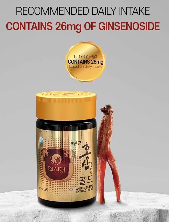 SAMSIDAE Korean Red Ginseng Extract Gold 240g 6 6 Years (13mg/g), 100% 100% Korean