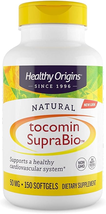Healthy Origins Tocomin SupraBio (Tocotrienols), 50 mg 150 Softgels