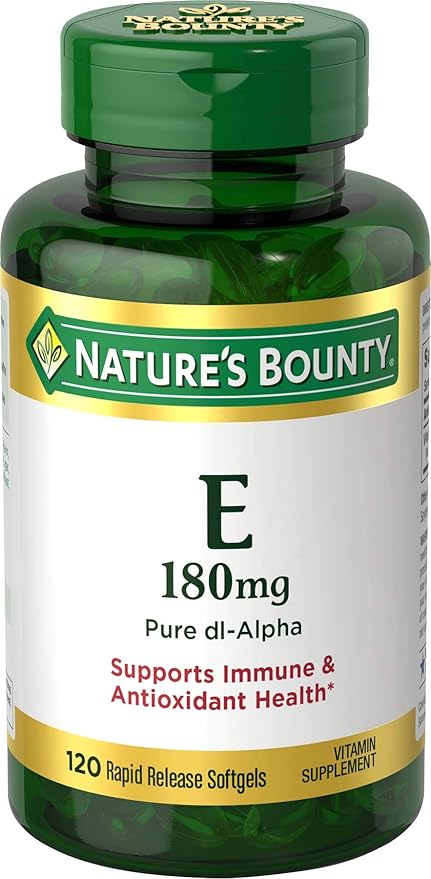 Nature's Bounty Vitamin E Pills and 400iu, Multi, 180 mg, 120 Count 1)