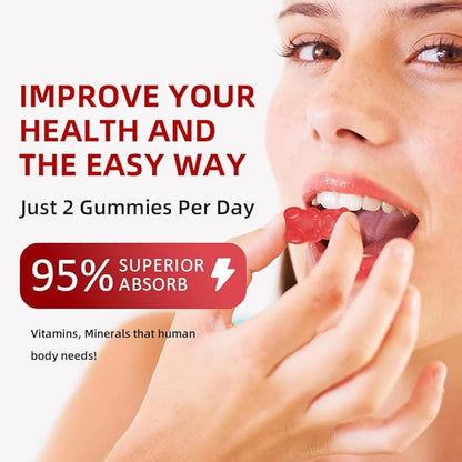 Calcium Magnesium Zinc Gummies for Women, 600 mg D3 for 60 Gummies