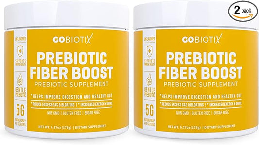 GOBIOTIX Fiber Supplement 1 Scoop 35 Servings (2 Pack)