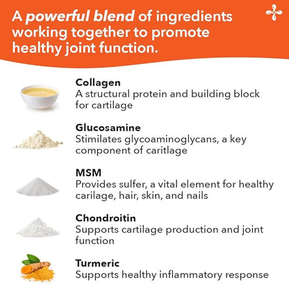 LifeSeasons Mobili-T - Joint Support Supplement - Glucosamine Chondroitin MSM Collagen Bromelain & Turmeric - Reduce Inflammation & Aches - Increase Range of Motion & Mobility - 120 Capsules