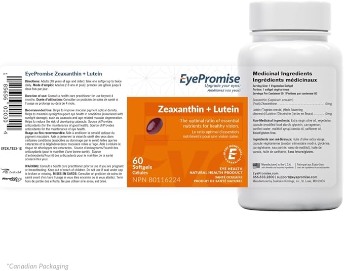 EyePromise Zeaxanthin + Lutein Eye Vitamin 60 Softgels