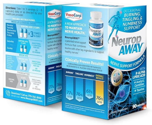 NeuropAWAY Nerve Support Formula 90 Daily Capsules