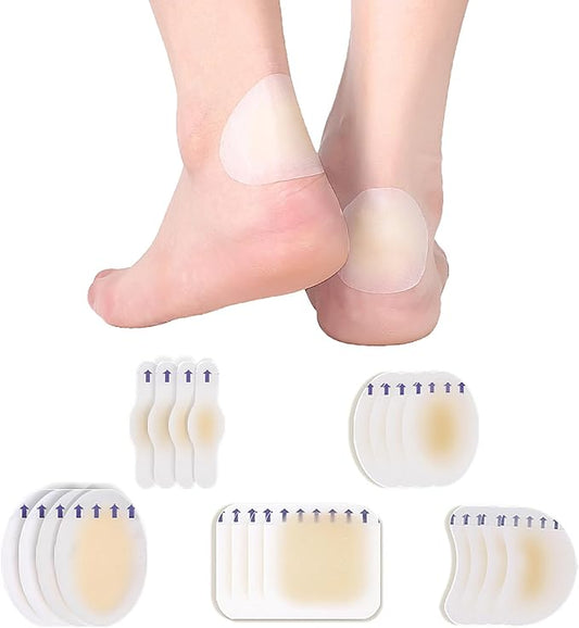 Hydrogel Blister Bandages for Feet and 10 Pieces, 5 Styles