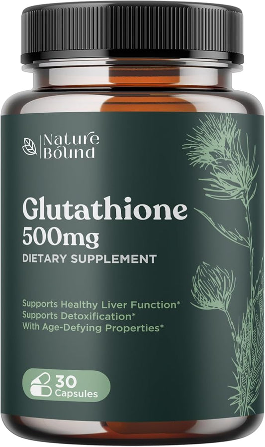 Pure Glutathione Supplement 500 mg GSH 30 Veg