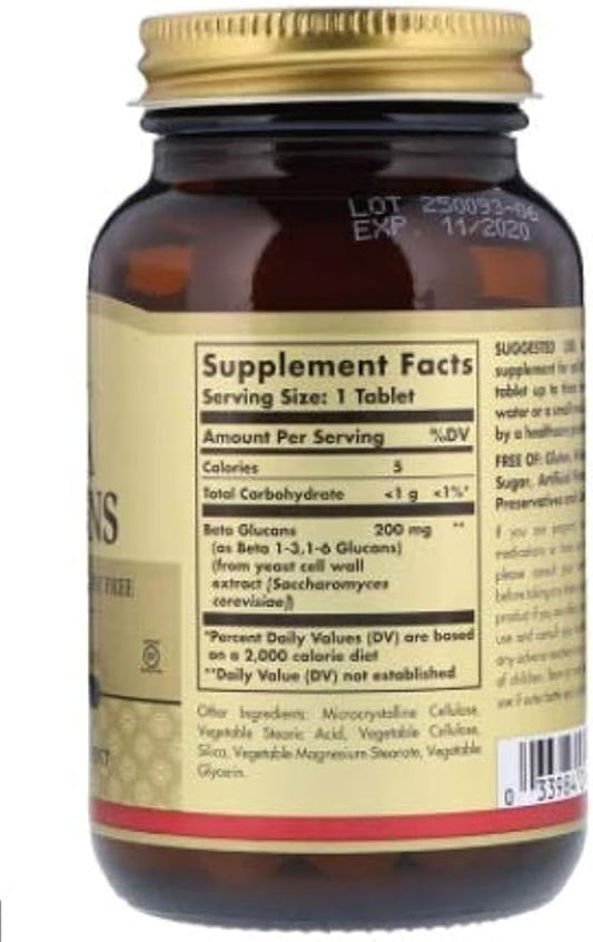 Solgar Beta 1,3 Glucans Tablets, 60
