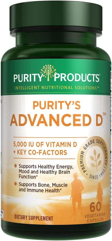 Purity Products Dr. Cannell's Advanced D D3 Super K2, Zinc, 60 Vegetarian