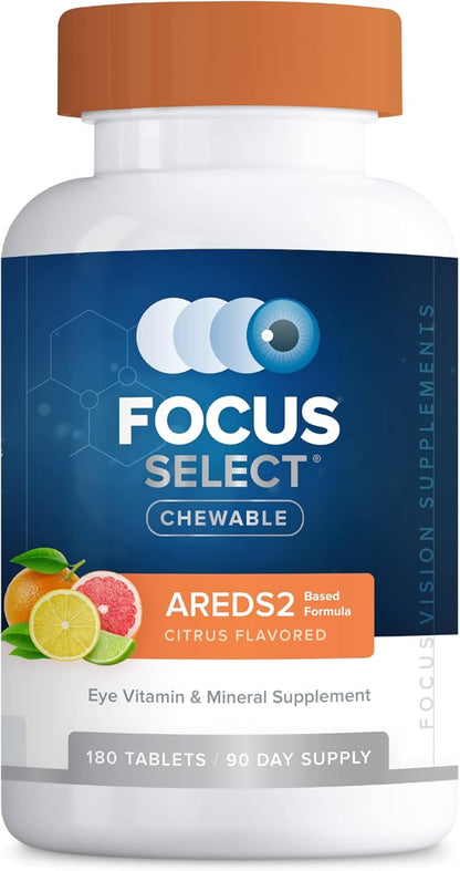 Focus Select AREDS2 Based Chewable Eye AREDS2 Based (180 ct. 90 Day AREDS2 Based AREDS2 Low