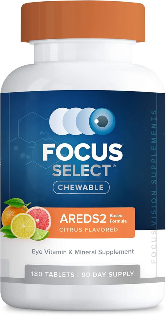 Focus Select AREDS2 Based Chewable Eye AREDS2 Based (180 ct. 90 Day AREDS2 Based AREDS2 Low