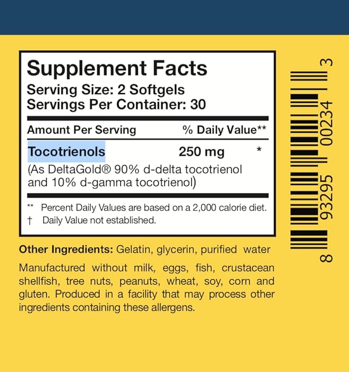 Researched Nutritionals TocoPure D&G (60 Softgels)