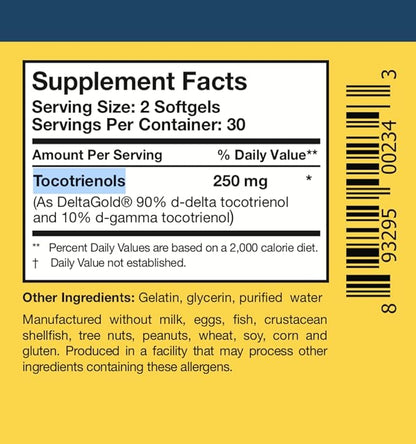 Researched Nutritionals TocoPure D&G (60 Softgels)
