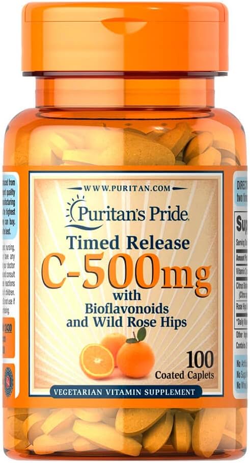 Puritan's Pride Vitamin C-500 mg 100 Caplets