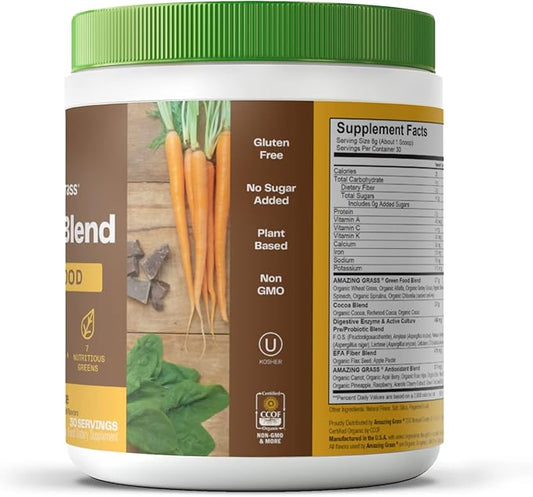 Amazing Grass Greens Superfood Powder: Greens 30 Servings