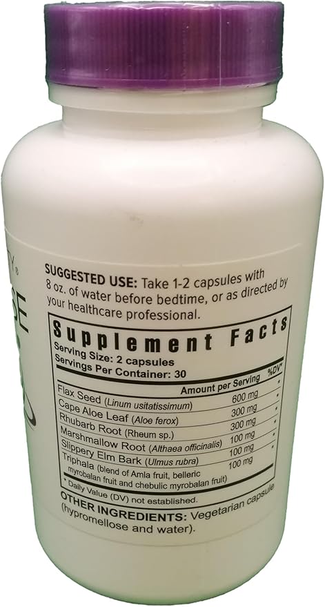 Youngevity Slender Fx™ Cleanse Fx™ - Super Colon Cleanse 15 Day - Natural Herb Blend - Flax Seed, Cape Aloe, Rhubarb Root, Triphala, Slippery Elm, Marshmallow Root - 60 Capsules