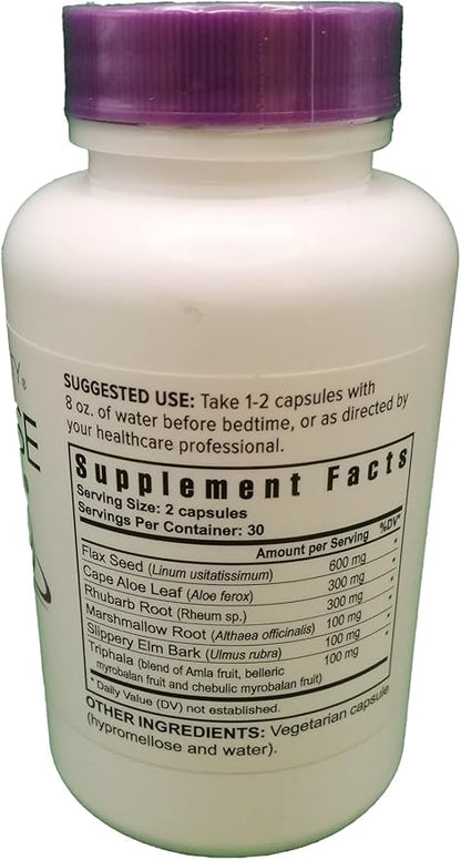 Youngevity Slender Fx™ Cleanse Fx™ - Super Colon Cleanse 15 Day - Natural Herb Blend - Flax Seed, Cape Aloe, Rhubarb Root, Triphala, Slippery Elm, Marshmallow Root - 60 Capsules