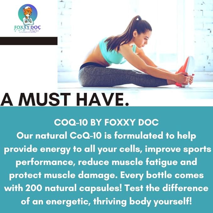CoQ10 - Co-Enzyme Q10-200 mg - 200 Caps