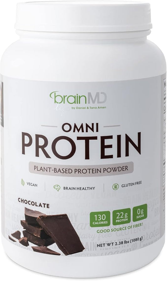 BRAINMD Dr Amen Omni Protein Chocolate 2.38 lbs 30 Servings