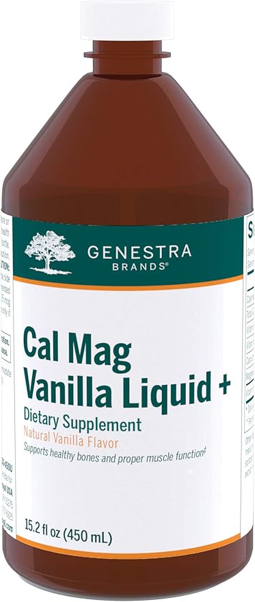 Genestra Brands Cal Mag Vanilla Liquid + 15.2 fl.
