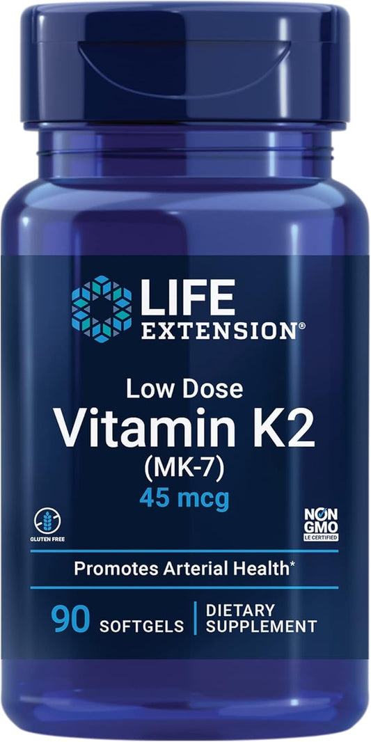 Life Extension Low Dose Vitamin K2 90 Softgels 60 Capsules