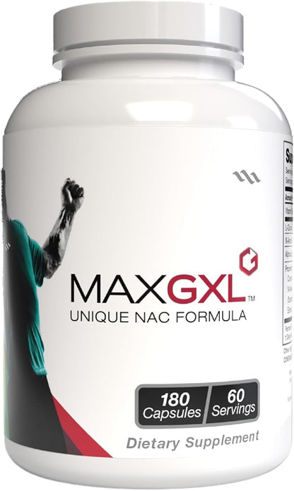 Max GXL, Unique NAC Formula, 180 Vegetable Capsules, 60 Servings