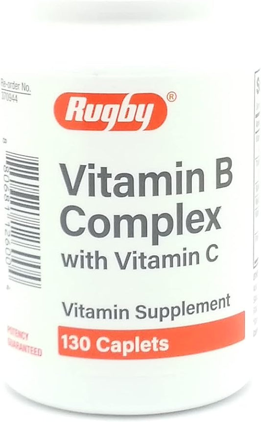 Rugby Vitamin B Complex with Vitamin 130 Caplets