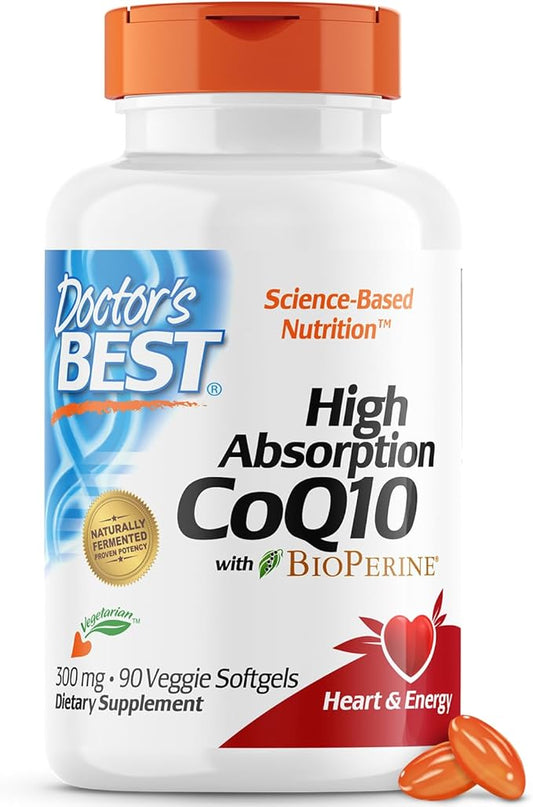 Doctor's Best High Absorption CoQ10 300 mg, 90 Veggie