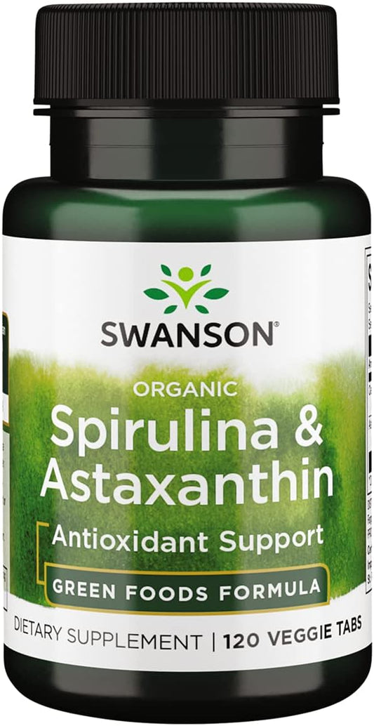Swanson Organic Spirulina & Astaxanthin 120