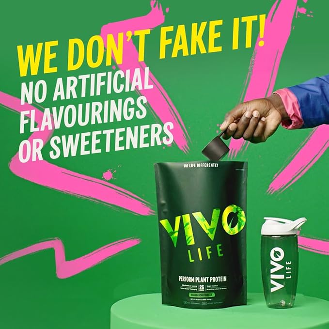 Vivo life Perform Plant Protein Powder 26 Servings 34.8 oz,