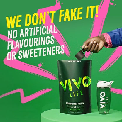 Vivo life Perform Plant Protein Powder 26 Servings 2.17lb, BCAA