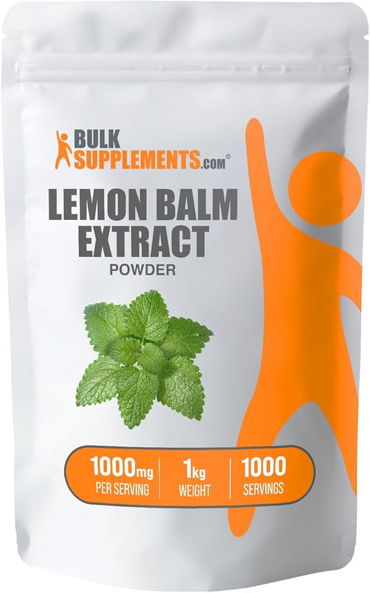 BulkSupplements.com Lemon Balm Extract Powder 1000mg per 1kg (2.2 (2.2 lbs) 1)