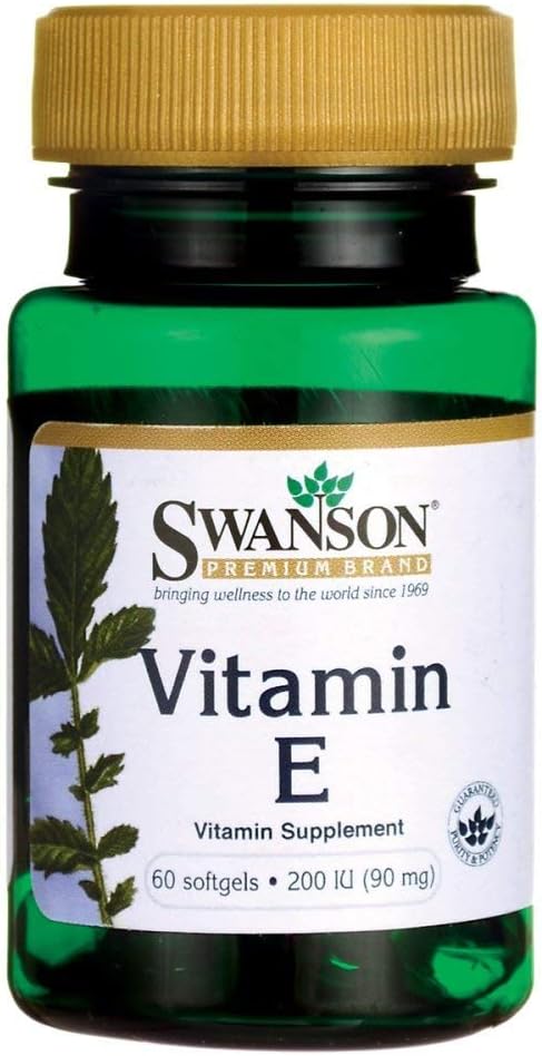 Swanson Vitamin E 200 Iu 200 (90 Milligrams) 60 Sgels