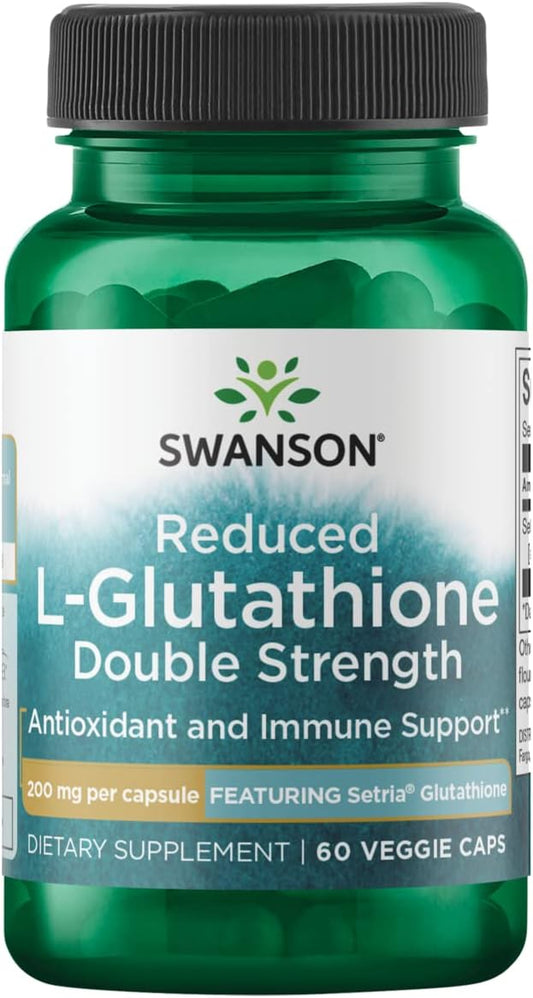 Swanson Amino Acid High Potency L-Glutathione 200 Milligrams 60 Veg