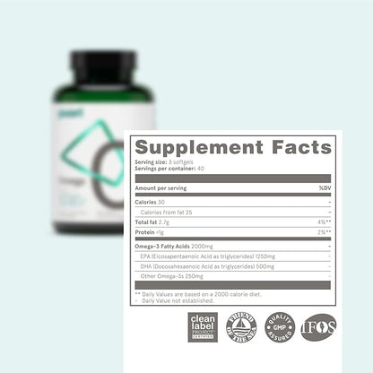 Puori Health Essentials Bundle Pack 3 Bottles 120 Capsules 3 Fish D3 -