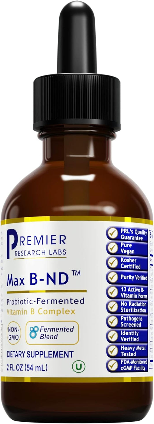 Premier Research Labs: Max B-ND Liquid 2 fl B12, B6 B6 &