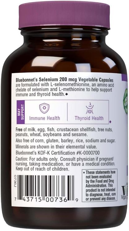 BLUEBONNET NUTRITION SELENIUM 200 mcg