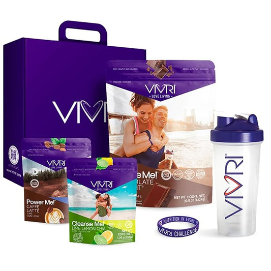 VIVRI 10-Day Challenge |Complete Nutrition System for Weight Loss, Full-Body Health & Energy | 20 Meals with Premium Triple Protein, Coffee Alternative & Gut Cleanse | With Shaker (Chocolate Delight)