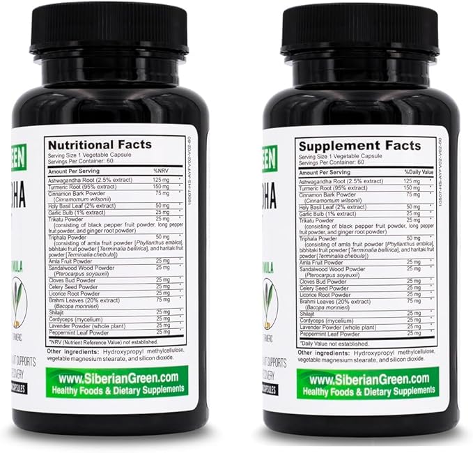 Ashwagandha with Altai Shilajit & Turmeric 60 Capsules