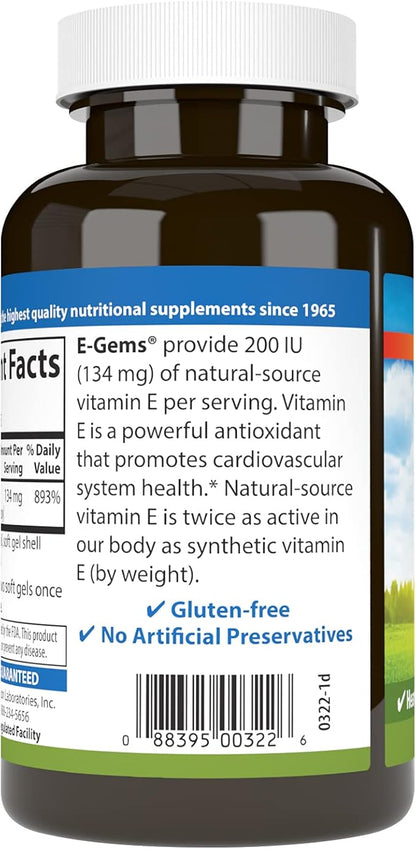 Carlson E-Gems 200 IU (134 mg), 250 Soft