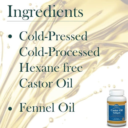 Baar Castor Oil Softgels Natural Laxative