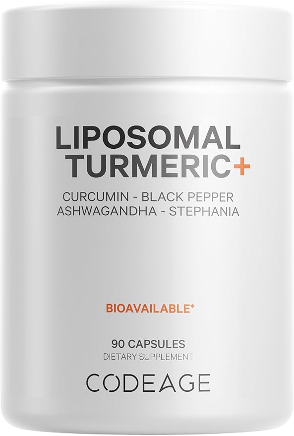 Codeage Organic Turmeric Supplement 95% Curcumin 90 Capsules