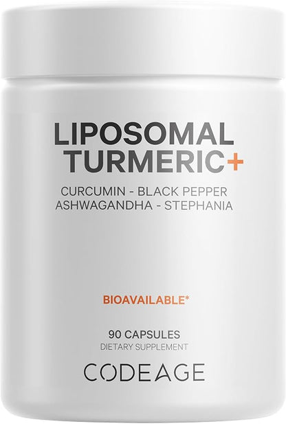 Codeage Organic Turmeric Supplement 95% Curcumin 90 Capsules