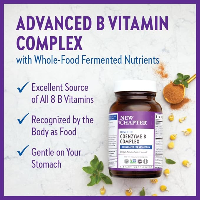 New Chapter Vitamin B Complex – B12 + B6 + 90 ct